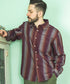 MR.OLIVE/RAYON TWILL STRIPE / REGULAR COLLAR SHIRT ミスターオリーブ/レーヨンツイルストライプ / レギュラーカラーシャツ